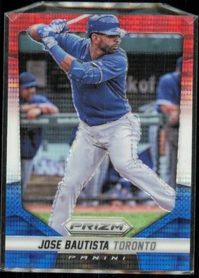 Panini Prizm Prizms 2014 rojo blanco y azul Pulsar José Bautista #98 Foto 1 de 2