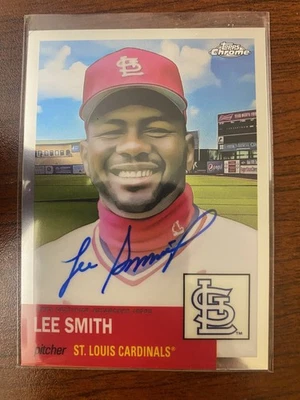 Topps 2022 cromo platino aniversario LEE SMITH AUTO CARDINALS CPA-LS Foto 1 de 2