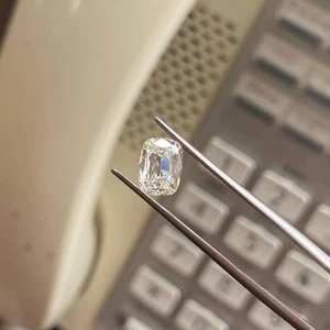 AAA+ 2 Ct cushion Cut VVS1 Loose Diamond 6x8 mm D Grad Certified Gemstone - Picture 1 of 7
