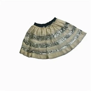 Minifalda para mujer Free People con lentejuelas en capas champán talla XS - Imagen 1 de 8