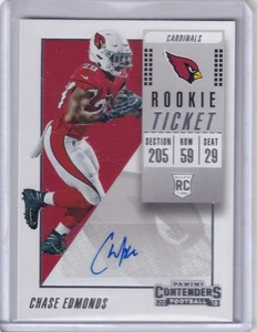 Chase Edmonds 2018 Panini Contenders Variation Rookie Ticket Rc Auto - Picture 1 of 2
