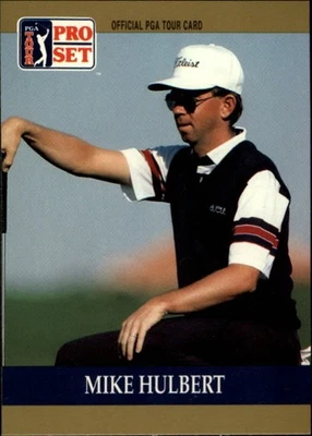 Mike Hulbert  1990 Golf PRO SET MINT RC ROOKIE CARD #27 - Image 1 of 2