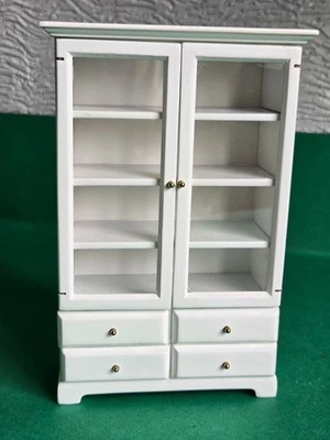 Puppenstube weiß Glas 4 Etagen Ladenvitrine 1,12. x - Bild 1 von 3