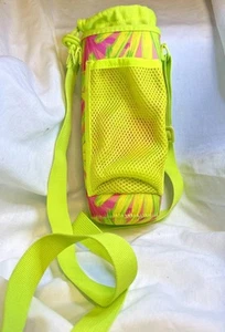 MY TAGALONGS ✨ Water Bottle Purse/Holder✨ Bright Lime Green & Pink Summer Design - Picture 1 of 6