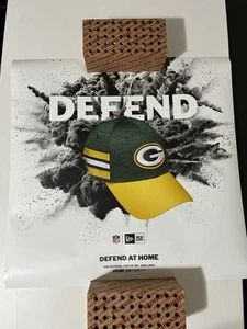 GREEN BAY PACKERS Lambeau Field Used BANNER FLAG New Era Packer 2’x2’ Roughly - Picture 1 of 7