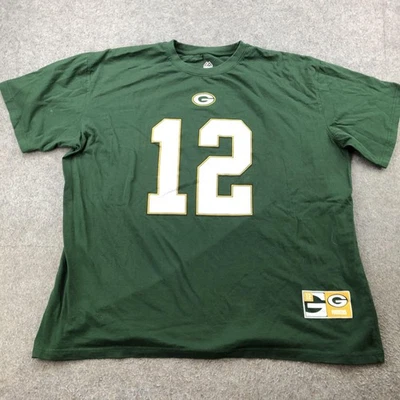 Camiseta Green Bay Packers Para Hombres 3XL Verde NFL Fútbol Aaron Rodgers 12 Camiseta Foto 1 de 4