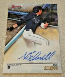 2018 Bowman's Best Auto #B18-NSC Nick Schnell Tampa Bay Rays - Picture 1 of 2