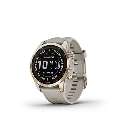 Garmin Fēnix 7S Sapphire Solar GPS Smartwatch 42 mm Fiber reinforced polymer - Image 1 of 4