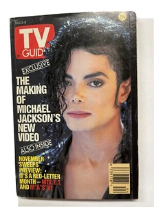 MICHAEL JACKSON TV Guide November 2-8 1991 Exclusive - Picture 1 of 2