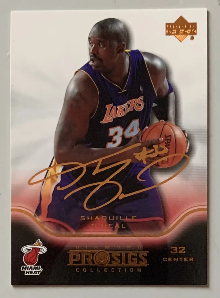 SHAQUILLE O'NEAL, 2004-2005 UPPER DECK DIAMOND COLLECTION PRO SIGS CARD - Image 1 of 1