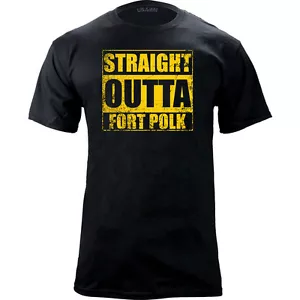 T-shirt originale Straight Outta Fort Polk - Foto 1 di 5