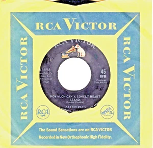 SKEETER DAVIS: HOW MUCH CAN A LONELY HEART STAND/ HE SAYS THE SAME TO ME 45-2770 - Picture 1 of 3