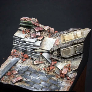 Unpainted 1/35 Resin Model Scene, Ruin base 60*60*33mm , 3761G - Picture 1 of 1