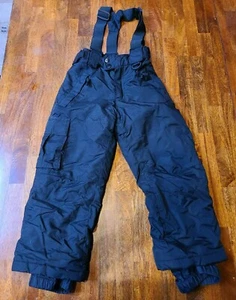 Sport Essentials Snow Pants Childs Size 6 black with suspenders - Picture 1 of 12