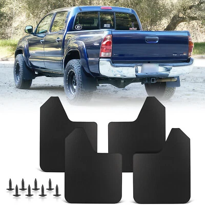 4PCS Wide Rally Mud Flaps Splash Guard Mudguard For Toyota Tacoma TRD Off-Road - Image 1 of 4