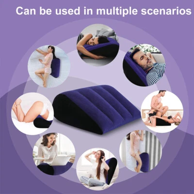 Sex Pillow Position Cushion Triangle Inflatable Toys for Couples Deeper Position - Image 1 of 4