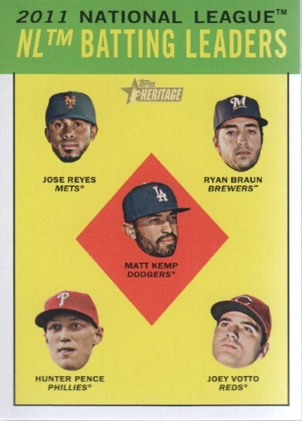 2012 Topps Heritage Baseball Card #1-201 - Choose Your Card - Image 1 of 1