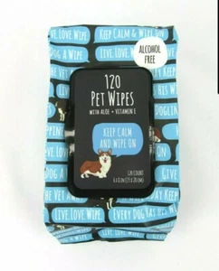 Precious Tails 120 Ct Aloe Vitamin E Fresh Scent Pet Deodorizing Cleaning Wipes - Picture 1 of 4