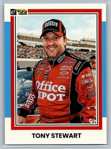 2022 DONRUSS RACING 1981 RETRO CAROLINA BLUE TONY STEWART #137 NASCAR