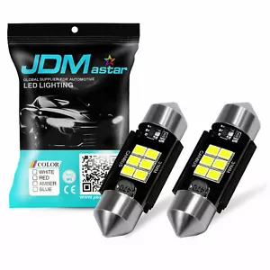 JDM ASTAR 2x Xenon 31MM 6-SMD DE3175 3022 LED Festoon Interior Map Dome Light - Picture 1 of 8