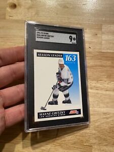 Wayne Gretzky SGC 9 MINT NHL Hockey Score Vintage Collector Card 1991 Man Cave