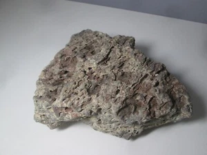 NATURAL HOLEY LACE ROCK HONEYCOMB FISH REPTILES AQUARIUM Gray Brown 5.5 LB - Picture 1 of 9