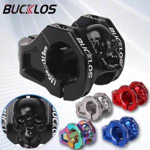 BUCKLOS DH Enduro Mountain Bicycle Short Stem Handlebar 31.8mm 35mm Stems 1-1/8" - Picture 1 of 19