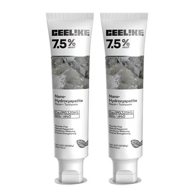 CEELIKE 7.5% Nano Hydroxyapatite Toothpaste - 2 x 4.23 oz - Image 1 of 4