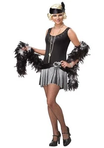 California Costumes Boop Boop A Doo Teen Costume Dress Black/Silver Junior (7-9) - Picture 1 of 1