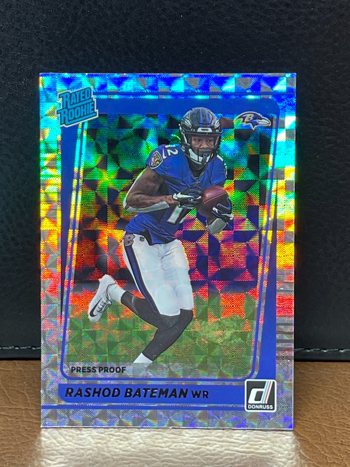 2021 Donruss RASHOD BATEMAN Ravens #265 Rated Rookie HYPER PRIZM PRESS PROOF