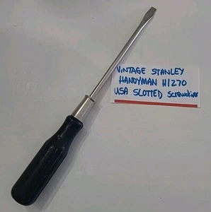 Vintage Stanley Handyman H1270 Slotted Screwdriver Made In USA Old Hand Tool ⬇️ - Picture 1 of 24