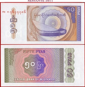MYANMAR 50 PYAS nd 1994 P 68 UNC envío gratuito desde 100$ - Imagen 1 de 3
