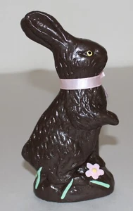 Celebrate It Easter Ceramic Chocolate Bunny Rabbit 7" Tall - Picture 1 of 9