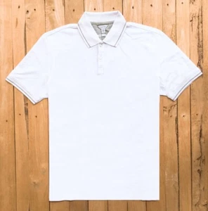 Calvin Klein Pima Cotton slim fit Short sleeve Polo Shirt , White, XL/TG - Picture 1 of 2