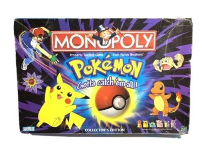 Vintage 1999 Pokemon Monopoly Collectors Edition Board Game - No Mover Pieces - Image 1 of 4
