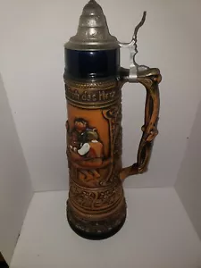 Vintage Large Gerz 4 Liter German Beer Stein 21 1/2" Tall West Germany - Picture 1 of 9