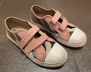 Burberry Kinder Karo Baumwolle Beige Schuhe. Gr-34 - Bild 1 von 3
