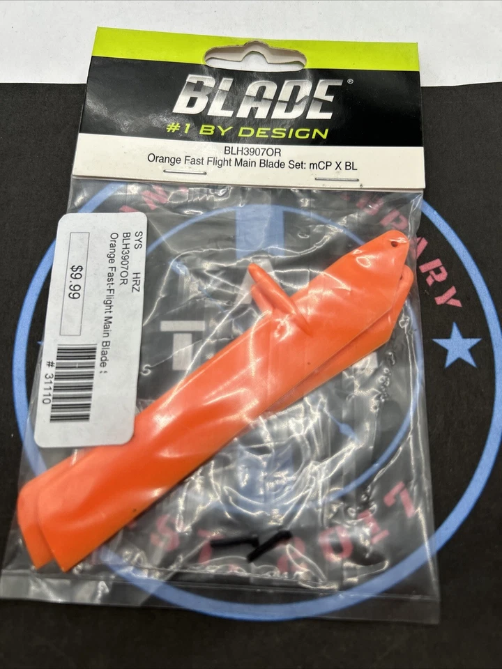 Blade. BLH3907OR Orange Fast Flight Main Blade Set. mCP X BL - Image 1 of 1