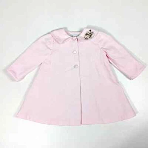 Vintage Sylvia Whyte elegante Jacke Mädchen Gr. 2T rosa Knopfleiste gefüttert Ostern - Bild 1 von 5