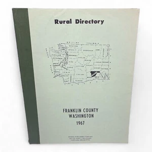 1967 Franklin County Washington Rural Directory Farm Names Sizes Addresses - Picture 1 of 6