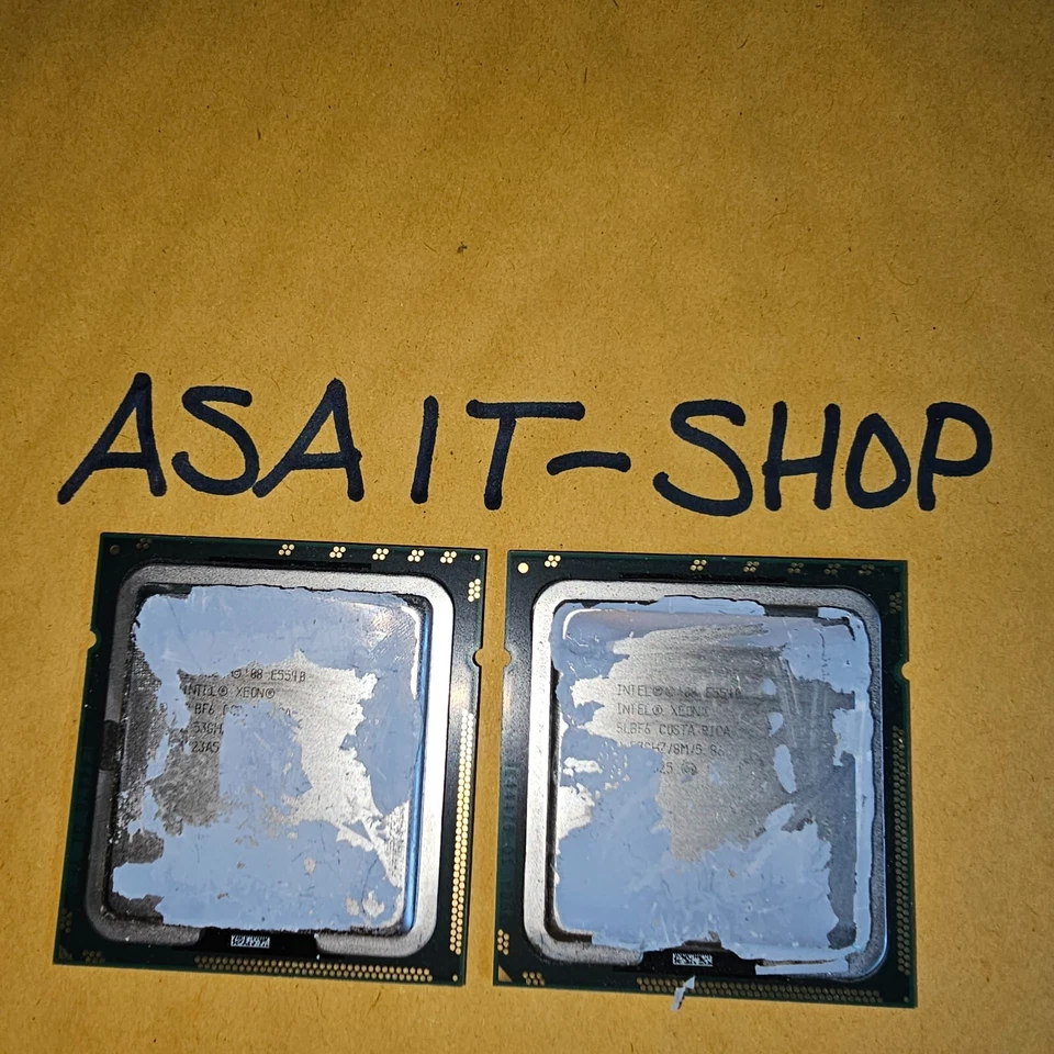 E5540 Intel Xeon MATCHED PAIR Quad Core  Server CPU Processors (2) - Image 1 of 1