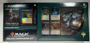 MTG LOTR Tales of Middle Earth Hosts of Mordor Deluxe Commander Kit Sauron NUOVO - Foto 1 di 7