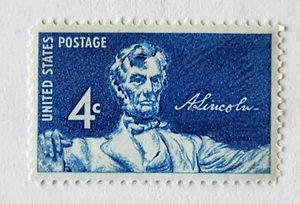 USPS Postage Stamps - Abraham Lincoln 4 Cent Single Stamp. MNH - Scott # 1116 - Picture 1 of 3