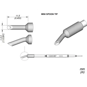 JBC 2.3mm Bevel Mini-Wave Standard Cartridge Tip - Picture 1 of 1