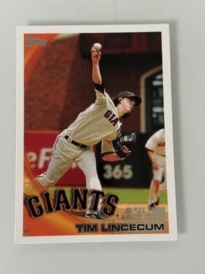 2010 Topps Award Winner Tim Lincecum #9 - Image 1 of 2