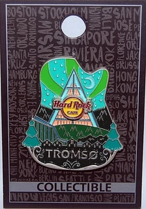 Hard Rock Cafe TROMSO Year 2022 City Icon Pin - Picture 1 of 2
