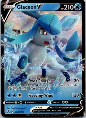 Black Star Promo Glaceon V SWSH196 Promo SWSH: Sword & Shield Promo Cards - Image 1 of 2
