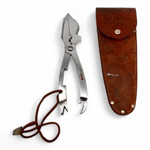 Tell Solingen Sportsman’s Aid MultiTool Stainless Steel German Vtg Fish Pouch - Picture 1 of 24