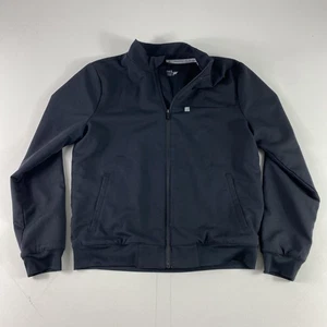 Fabletics Jacket Mens Medium Black Full Zip Bomber Athletic Lightweight Workout - Picture 1 of 10