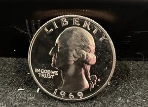 1969 S Gem Proof Washington Quarter With A Deep Cameo 246 - Picture 1 of 2